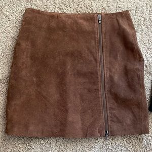 Suede Mini Skirt